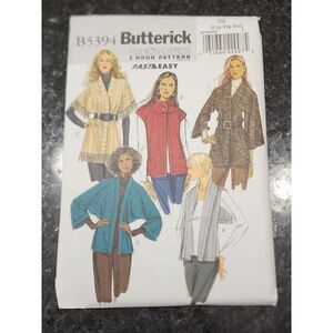 Butterick Uncut 2 Hour Fast & Easy Sewing Pattern B5394